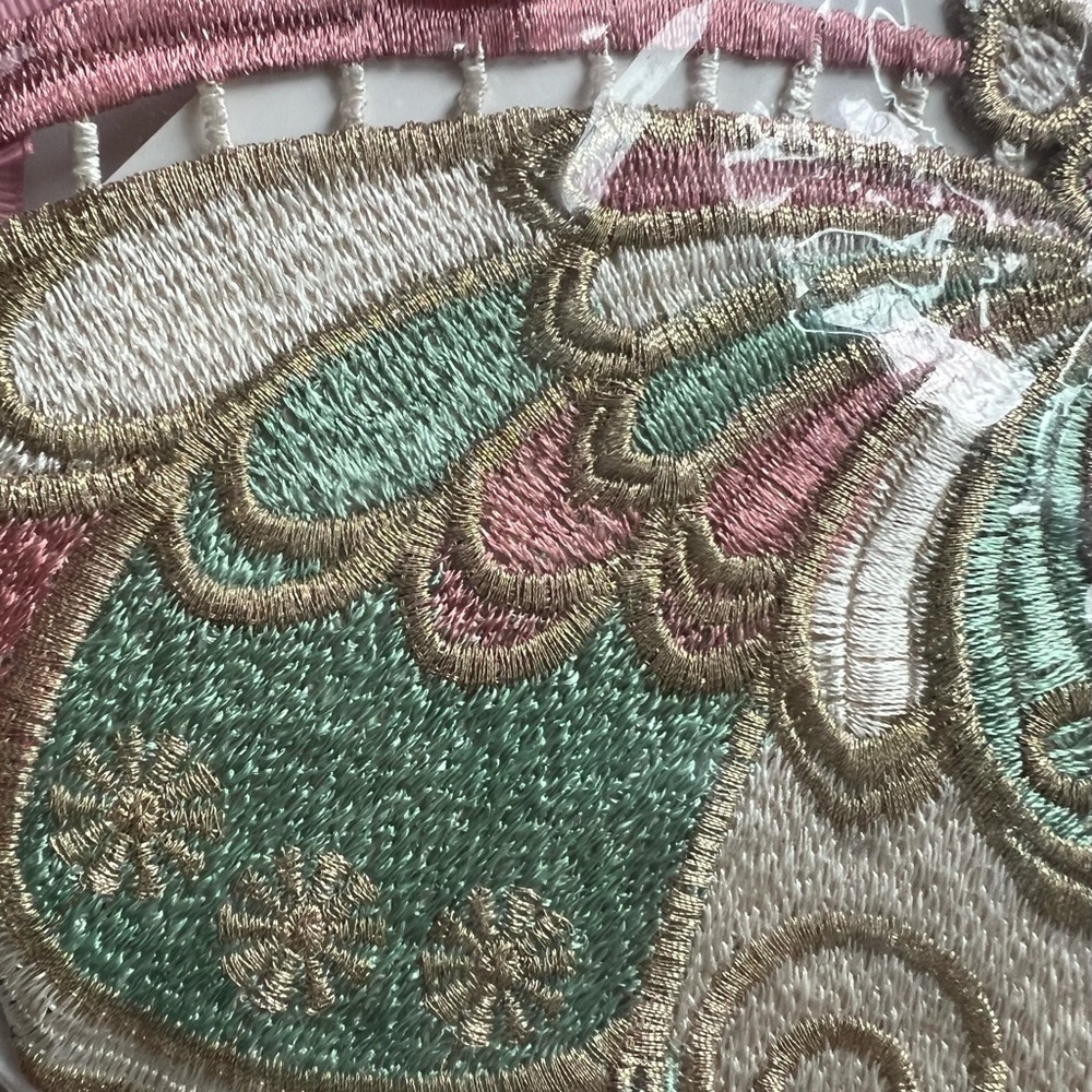 Butterfly Embroidered Sheer Festival Top - Picture 6 of 6